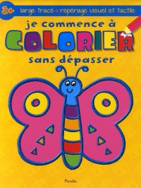 Je commence à colorier sans dépasser (papillon)