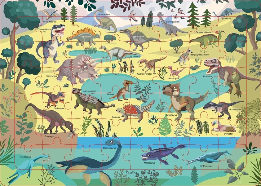 Les dinosaures / puzzle