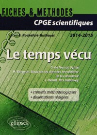 Le Temps Vécu. Woolf, Mrs Dalloway - Nerval, Sylvie - Bergson, Essai sur les données immédiates de la conscience. CPGE Scientifiques 2014-2015. Fiches et Méthodes