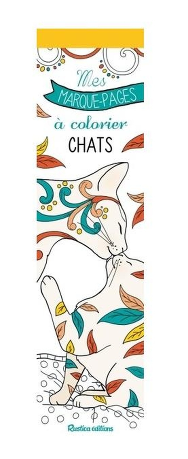 Mes marque-pages à colorier : Chats