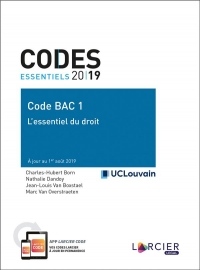Code bac 1 - L'essentiel du droit - 2019-2020: À jour au 1er août 2019