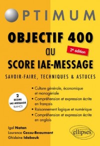 Objectif 400 au Score Iae Message Deuxième Édition