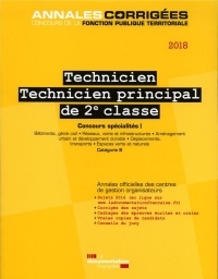 Technicien, technicien principal de 2e classe : Concours externe, interne et 3e concours spécialités I