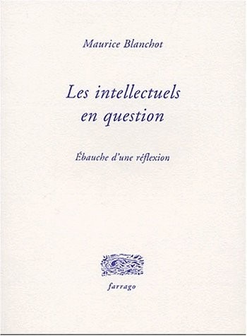 Les intellectuels en question : Ebauche d'une réflexion