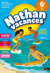 Cahier de Vacances 2018 de la 6ème vers la 5ème, toutes les matières - Nathan Vacances