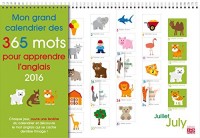 Mon grand calendrier pour apprendre l'anglais 2016