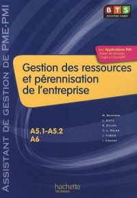 Gestion des ressources (A5.1, A5.2, A6), BTS AG PME-PMI, Livre de l'élève, éd. 2010