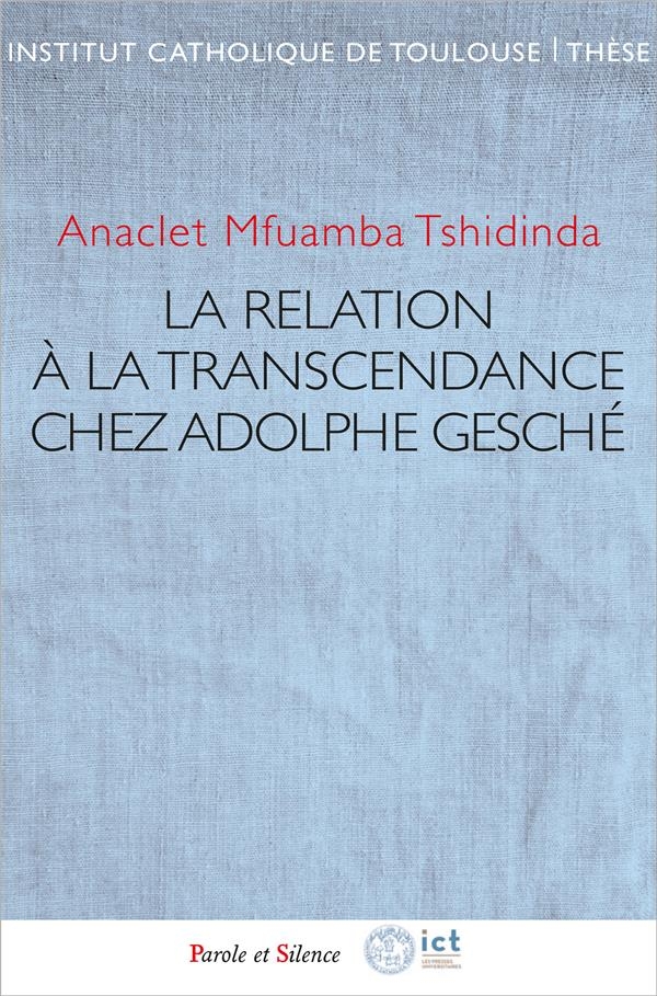 La relation à la Transcendance chez Adolphe Gesché