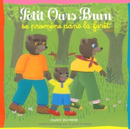 PETIT OURS BRUN SE PROMENE DANS LA FORET