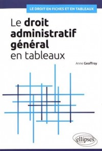 Le droit administratif général en tableaux