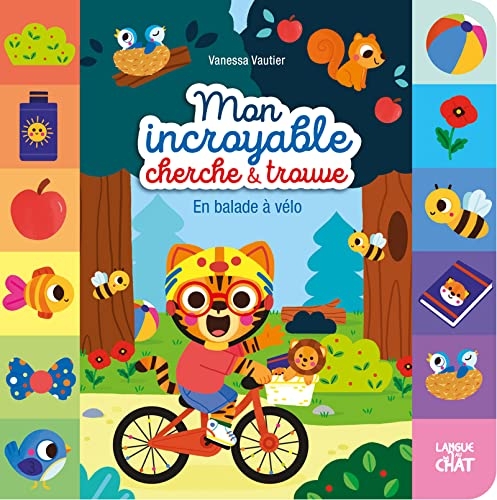 Mon incroyable cherche et trouve - En balade à vélo - Livre d'éveil - Dès 18 mois