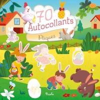 70 autocollants Pâques