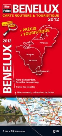 Benelux (Belgique, Pays-Bas, Luxembourg) 2012 - Carte routière et touristique