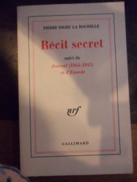 Récit secret, journal de 1944-1945. Exorde