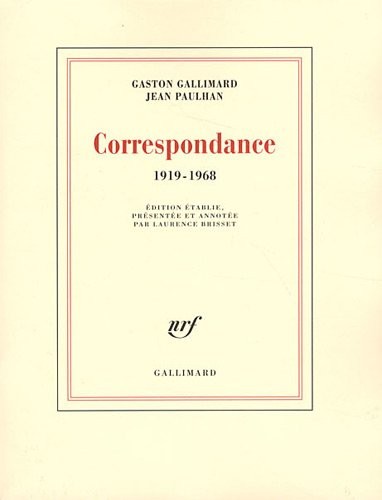 Correspondance: (1919-1968)