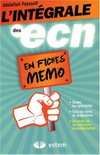 L'intégrale des ECN en fiches mémo