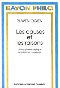 Les Causes et les raisons. Philosophie analytique et sciences humaines