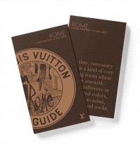 Louis Vuitton Roma - City Guide 2012, Version italienne