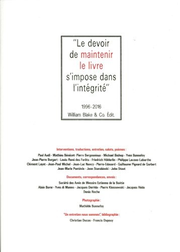 Le devoir de maintenir le livre s'impose dans l'intégrité