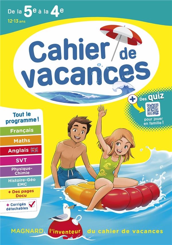 Cahier de vacances 2023, de la 5e vers la 4e: Magnard, l'inventeur des cahiers de vacances