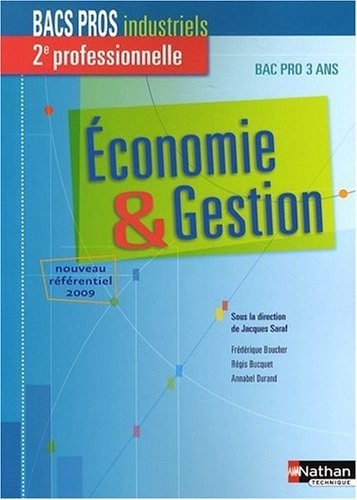ECO ET GESTION 2E PRO BPRO ELE