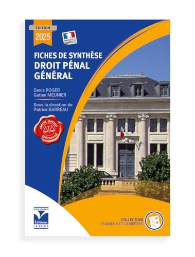 Fiches de synthèse de droit pénal général
