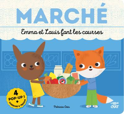 Emma et Louis font les courses - Cherche et trouve en pop-up
