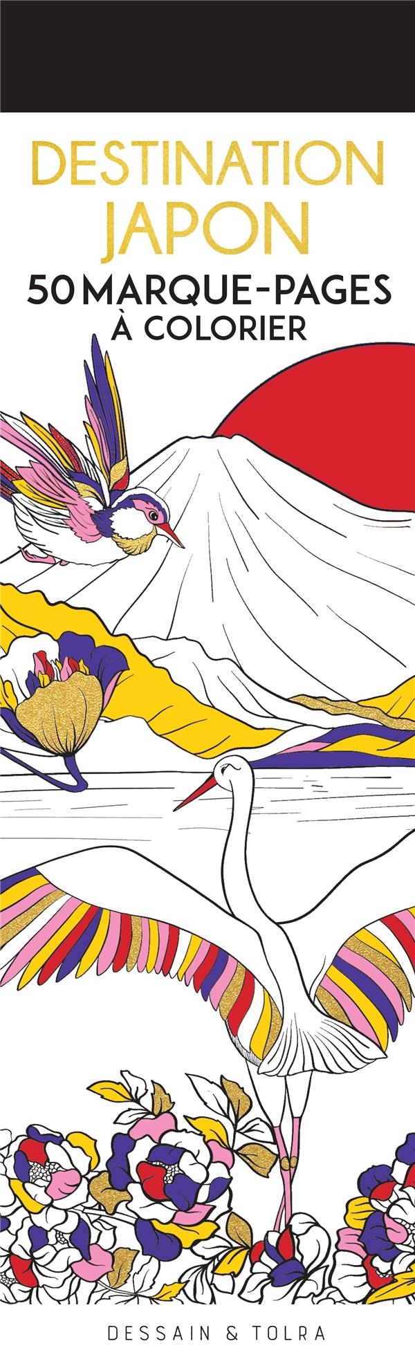 Marque-pages Destination Japon: Marque-pages à colorier