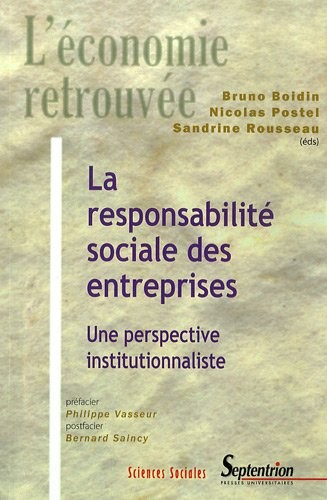La responsabilité sociale des entreprises : Une perspective institutionnaliste