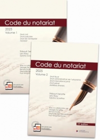 Code annoté - Code du notariat 2025 - À jour au 1er janvier 2025 (2 volumes)