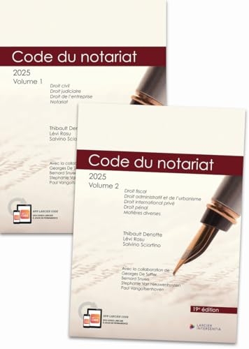 Code annoté - Code du notariat 2025 - À jour au 1er janvier 2025 (2 volumes)