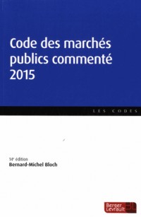 Code des marchés publics commenté 2015