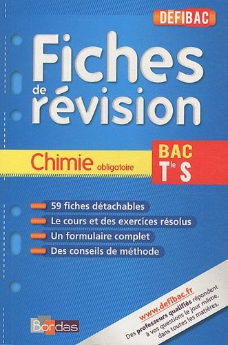 DEFIBAC FICHES CHIMIE TERM S