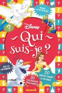 Disney - Qui suis-je ? - 20 héros à deviner - Bloc de jeux et coloriage - Dès 5 ans