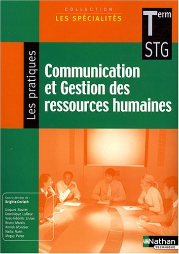 Communication et Gestion des ressources humaines - Terminale STG
