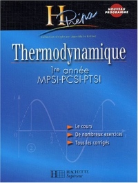 Thermodynamique 1ère année MPSI-PCSI-PTSI