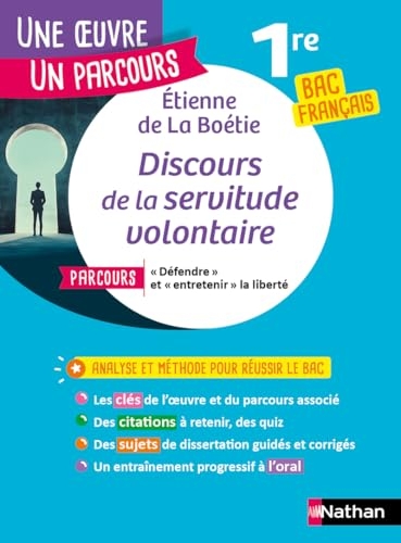 Analyse et étude de l'oeuvre - Discours de la servitude volontaire, La Boétie -Réussir son BAC Français 1re 2026 - Parcours associé  Défendre  et  ... :  Défendre  et  entretenir  la liberté.
