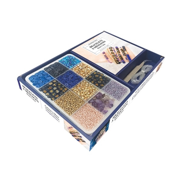 Ma fabrique à bijoux Blue & black: Bracelets à messages