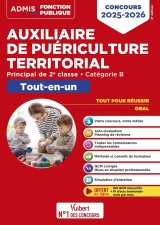 Concours Auxiliaire de puériculture territorial - Catégorie B - Tout-en-un: Concours 2024-2025