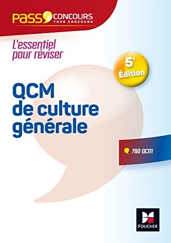 Pass'Concours - QCM de culture générale - Tous concours - Entrainement et révision