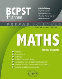 Maths BCPST 1ère Année Programme 2013