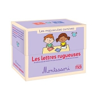 Les lettres rugueuses Montessori – Les majuscules cursives