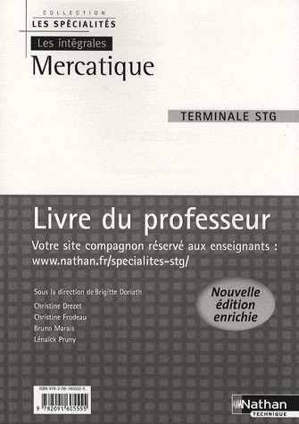 Mercatique Tle STG : Livre du professeur