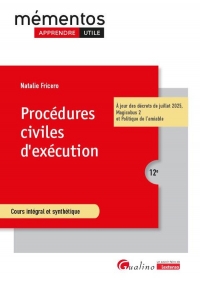 Procédures civiles d'exécution, 12ème édition: Cours intégral et synthétique