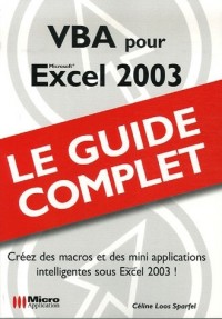 VBA pour Excel 2003