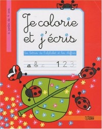 Colorie ecris lettres alphabet et chiffres : les coccinelles