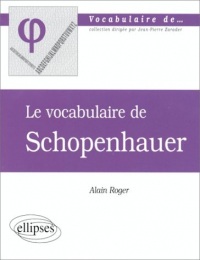 Le vocabulaire de Schopenhauer