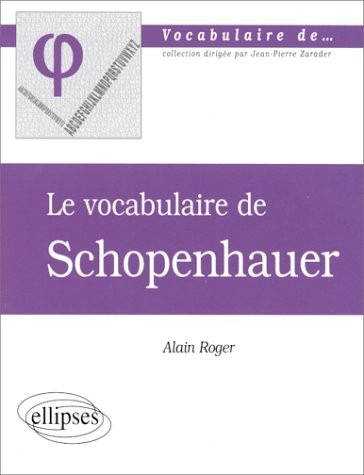 Le vocabulaire de Schopenhauer