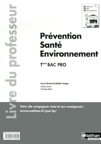 Prévention Santé Environnement Term Bac Pro