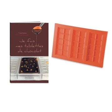 Coffret Je fais mes tablettes de chocolat : Avec un moule à tablettes